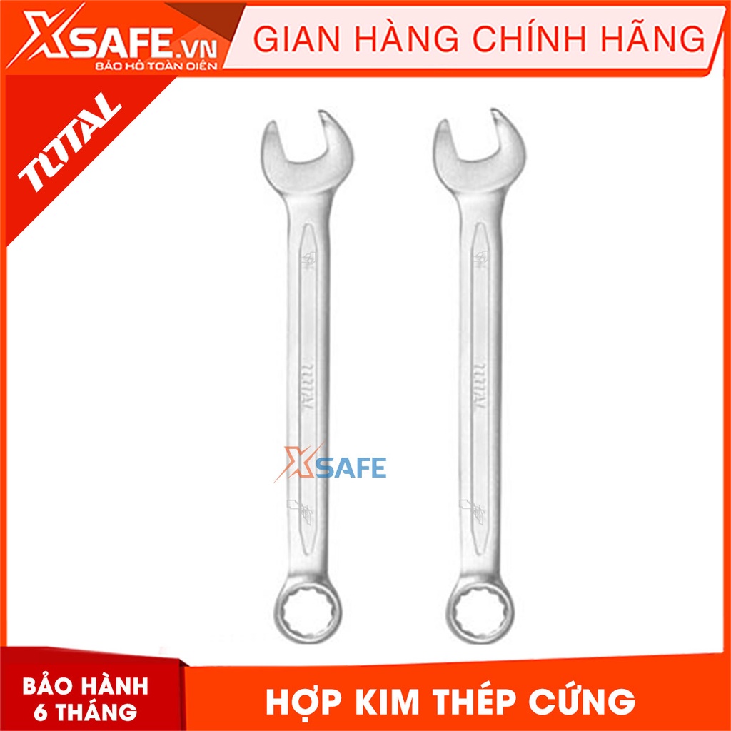 Cờ lê miệng vòng hai chiều TOTAL thiết kế xoay linh hoạt Cờ lê hai chiều chất liệu Cr-V bền bỉ, không gỉ - chính hãng