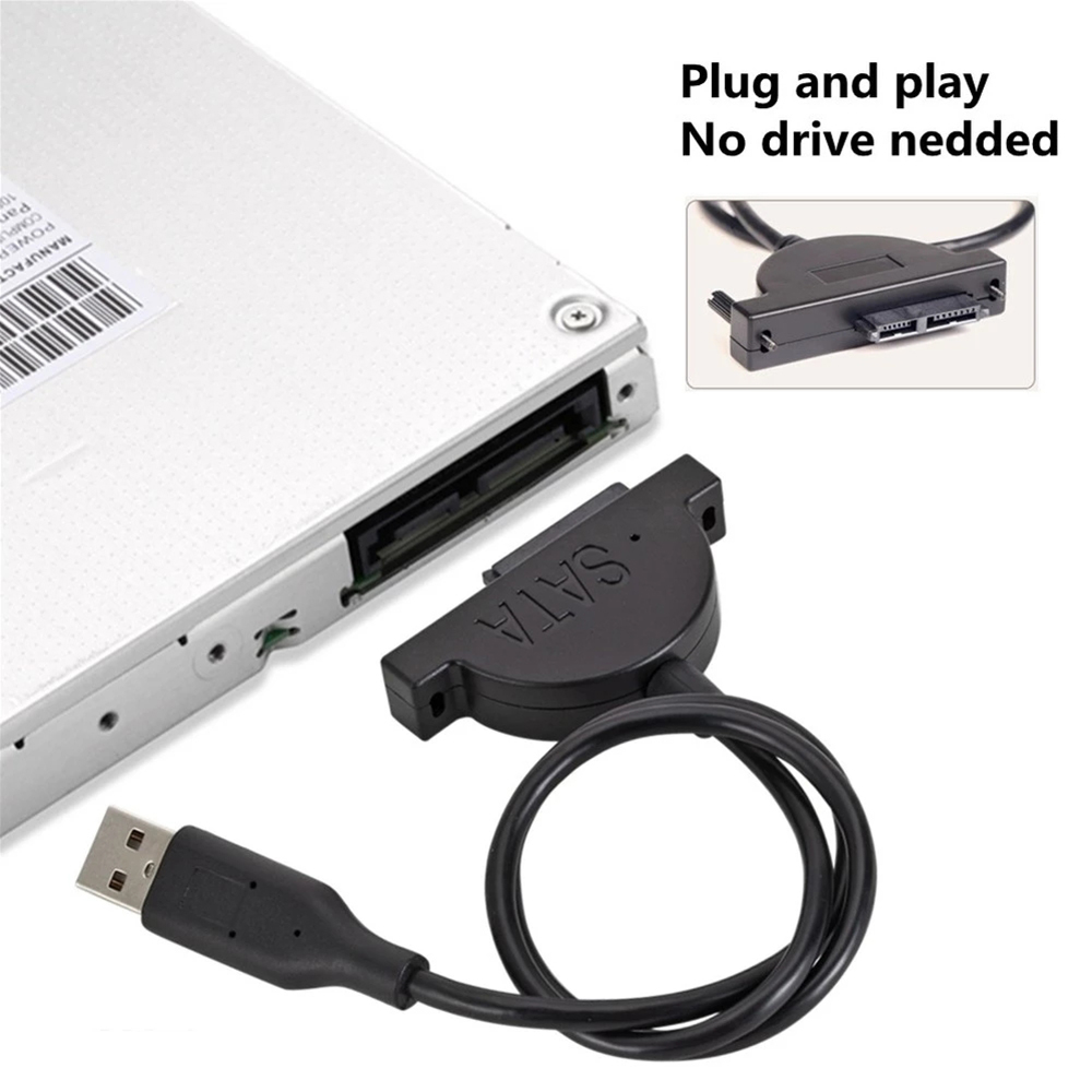 Cáp chuyển đổi ổ cứng USB 2.0 sang SATA USB 2.0 cho Laptop CD/DVD HDD