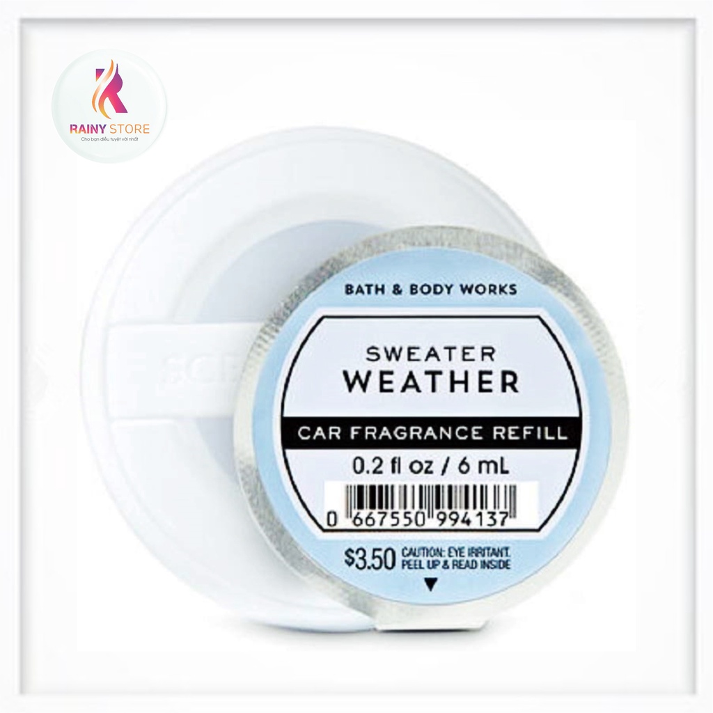 Tinh dầu thơm xe hơi Bath &amp; Body Works Sweater Weather 6ml