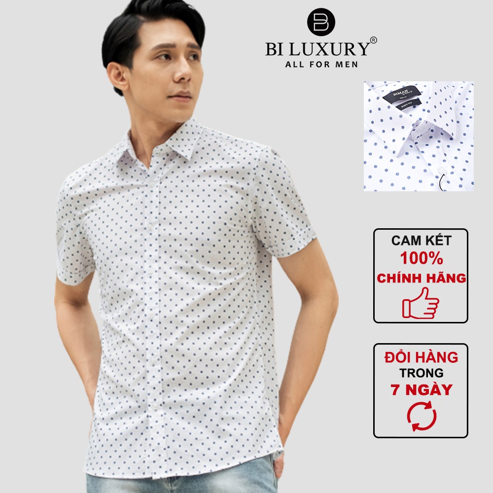 Áo sơ mi nam công sở trắng thời trang cao cấp Biman by Biluxury không nhăn xù 4SMCH010TRT | BigBuy360 - bigbuy360.vn