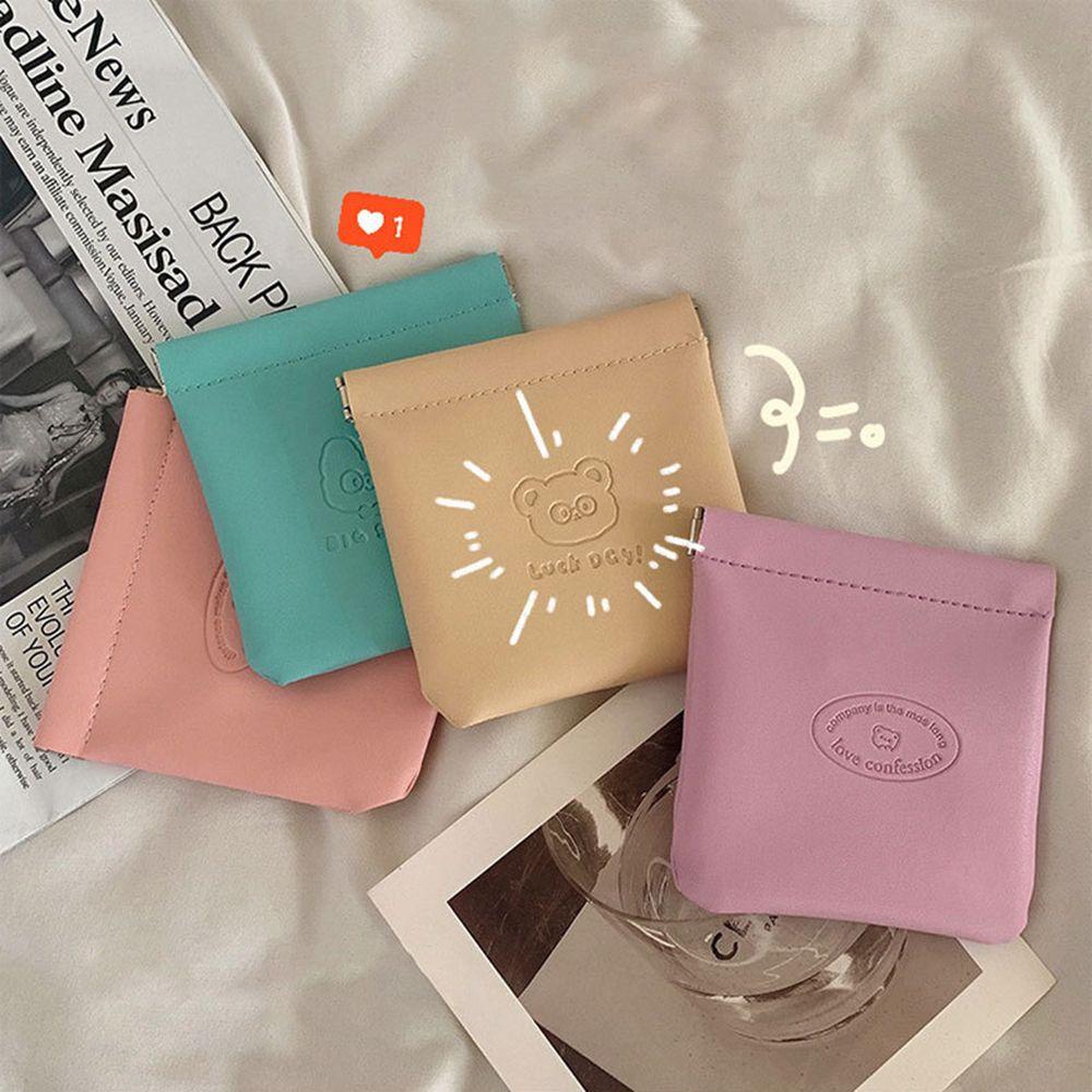 UUMIR Ví Đựng Tiền Xu Họa Tiết Hoạt Hình Dễ Thương|Túi Đựng Khăn Giấy Tampon Màu Sắc Xinh Xắn