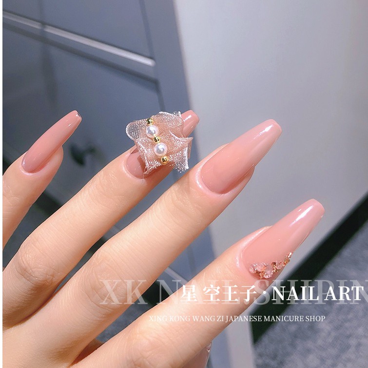 Nơ Ren Kiểu Pháp Cổ Tích Trang Trí Móng NZ07