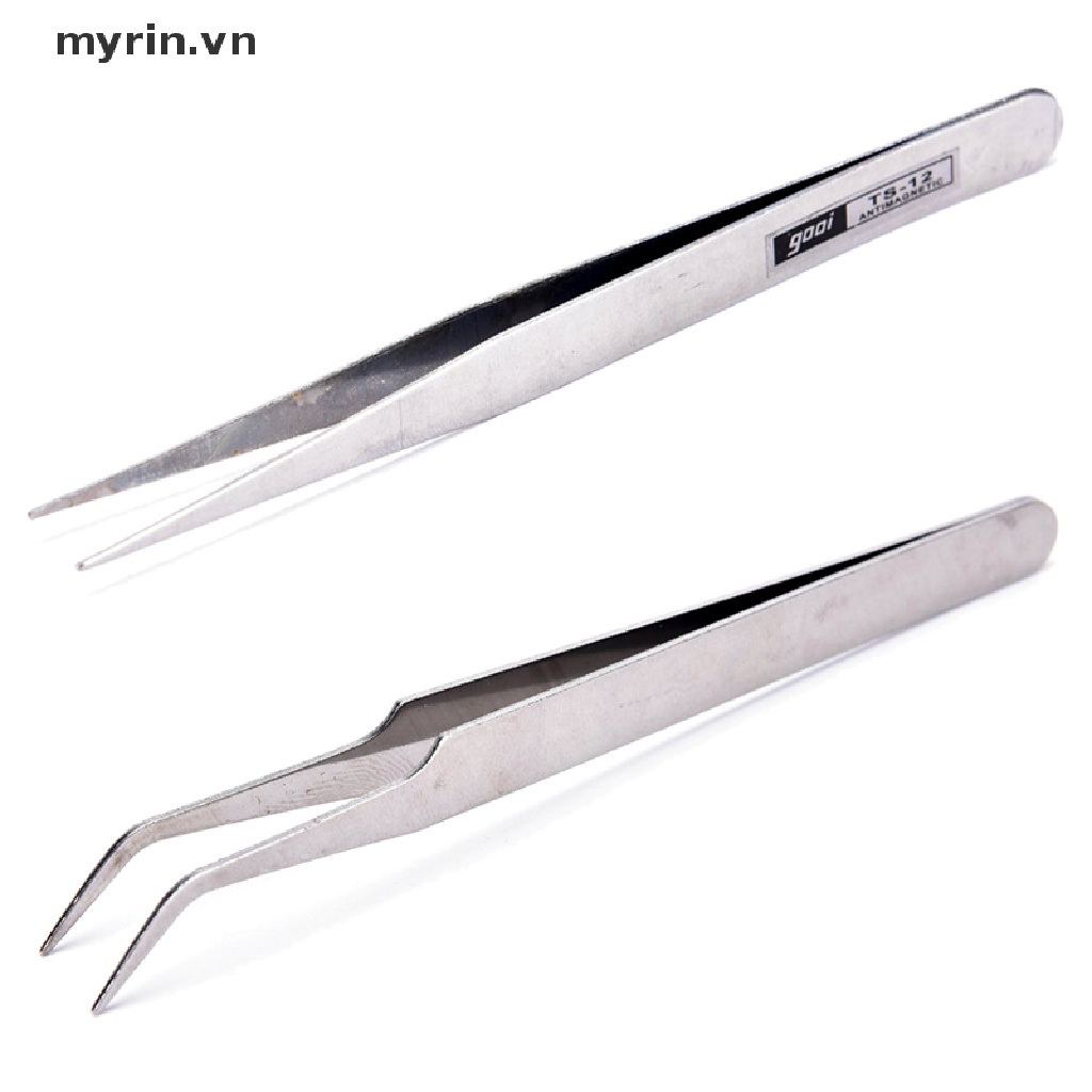Set 2 Dụng Cụ Trang Điểm Lông Mi / Lông Mi Bằng Thép Không Gỉ Tiện Dụng