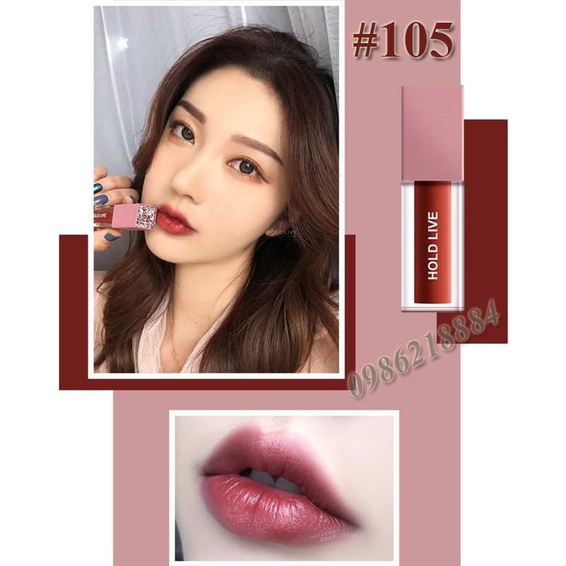 Son kem nắp đính đá Hold Live Velvet Matte Lip HV350