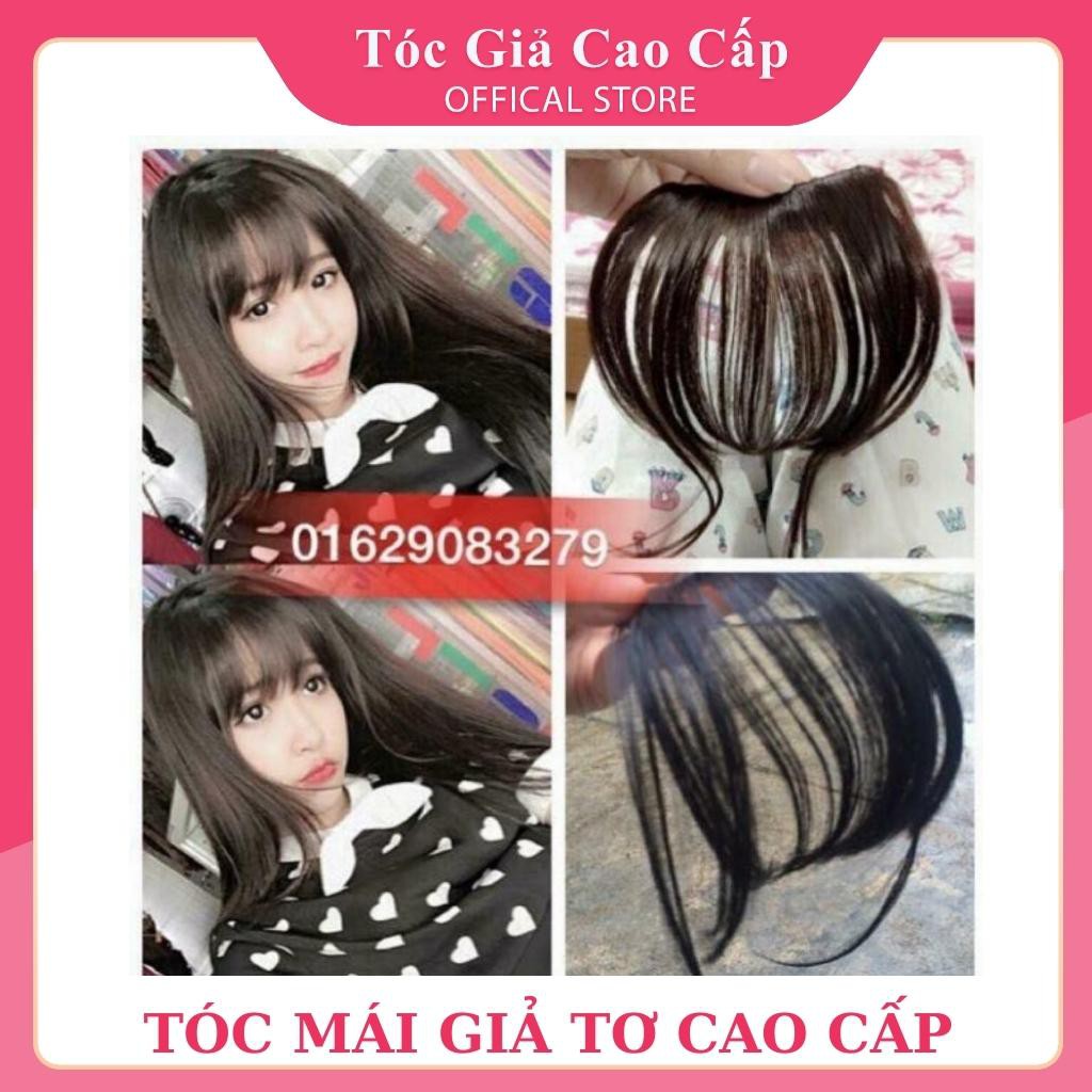 Tóc mái giả mái thưa giả phong cách hàn quốc dễ thương, làm bằng sợi tơ mềm đẹp.