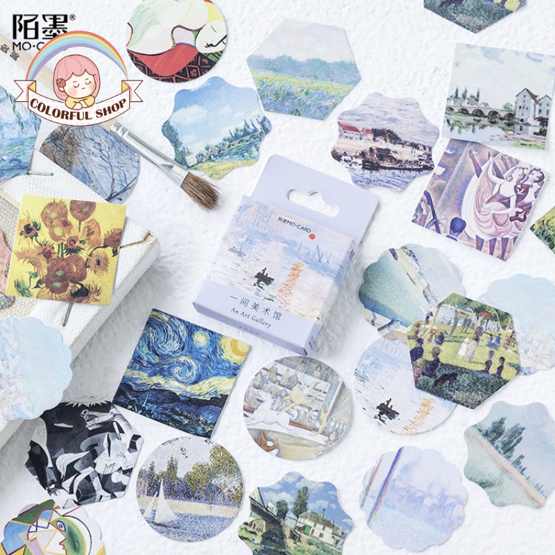Set 46 nhãn dán phong cách cổ điển độc đáo