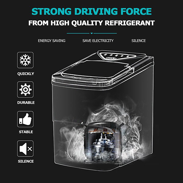 Máy làm đá viên Xiaomi Hicon làm đông đá nhanh trong 6 phút Làm sạch tự đổng chỉ bằng 1 phím nhấn