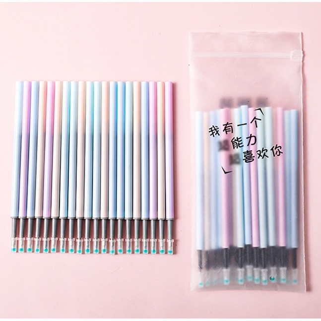 Set 20 Bút Bi Mực Đen Ngòi 0.5mm Tiện Dụng Cho Văn Phòng Phẩm