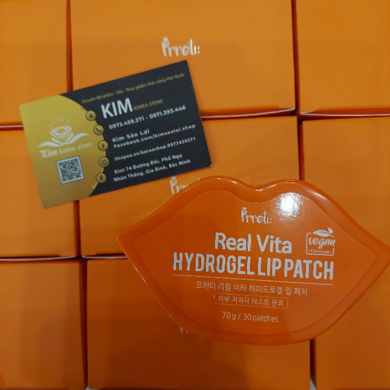 Mặt nạ dưỡng môi Pretti Real Vita Hydrogel lip patch