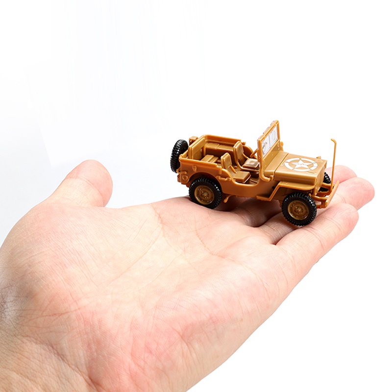 JEEP Mô Hình Xe Quân Đội 4D Lắp Ráp Cougar M3A1 Tỉ Lệ 1/72