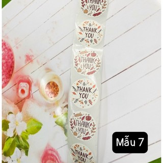 Sticker in chữ thank you ( set 20 tem )