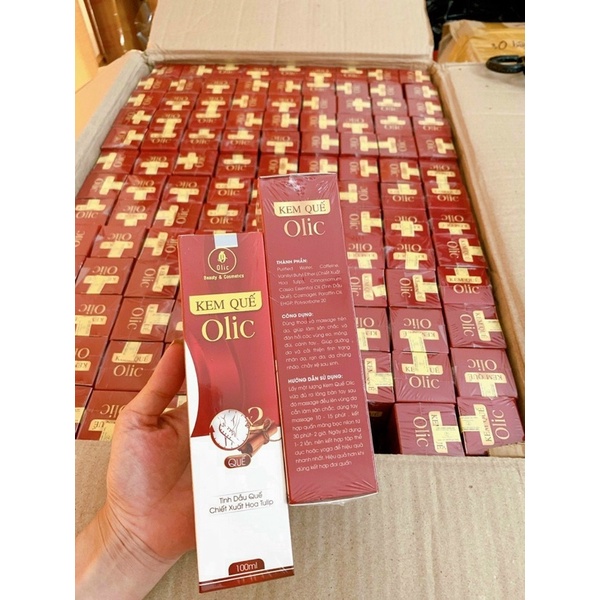 Kem tan mỡ quế Olic chính hãng 100ml
