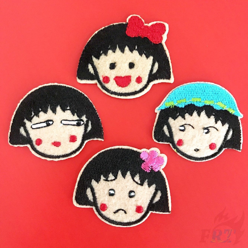 Miếng vá ủi/may DIY hình cô bé Maruko chibi dễ thương