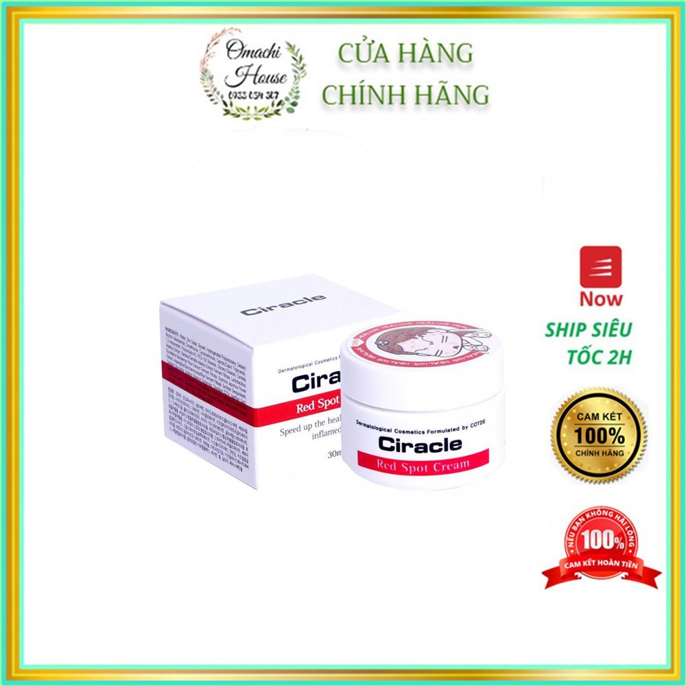 [ BEST SELLER ] Kem Giảm Mụn Sưng Đỏ, Mụn Mủ Ciracle Red Spot Cream 30g