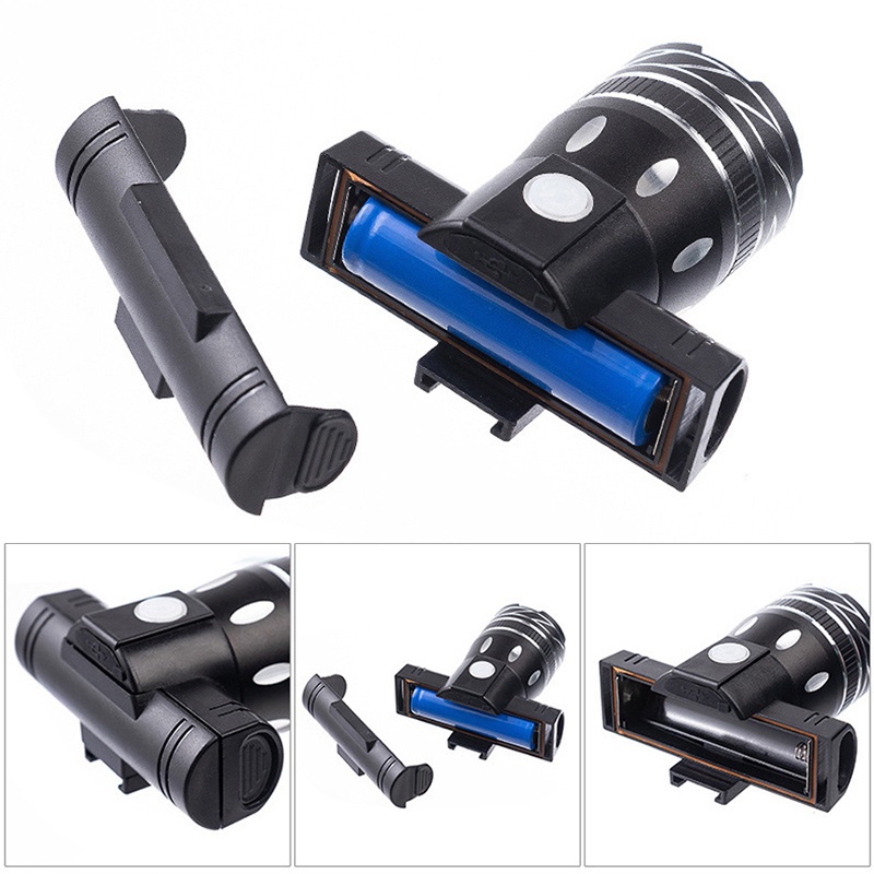 360° Đèn Pha T6 3 Chế Độ Bằng Hợp Kim Nhôm Chống Nước Có Thể Sạc Lại USB Cho Xe Đạp