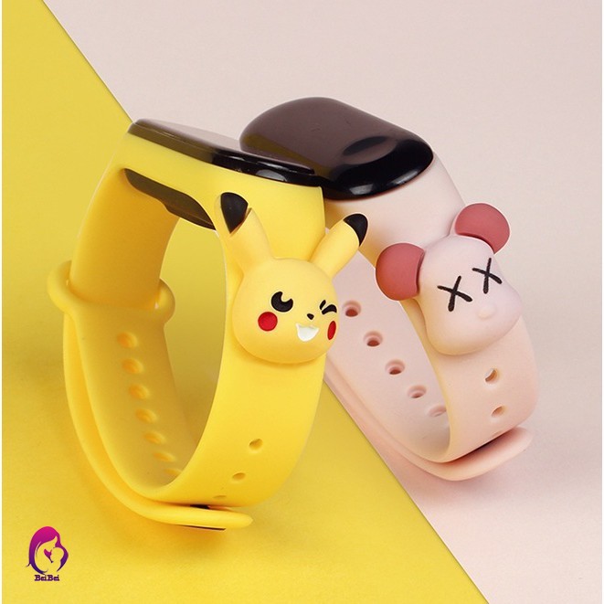 Đồng Hồ Đeo Tay Silicone Chống Nước Có Đèn LED Phong Cách Thể Thao Thời Trang Unisex