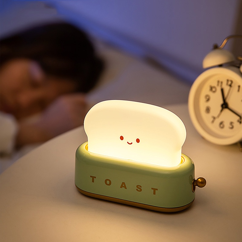 Đèn Ngủ Để Bàn Hình Bánh Mì Sáng Tạo Dễ Thương