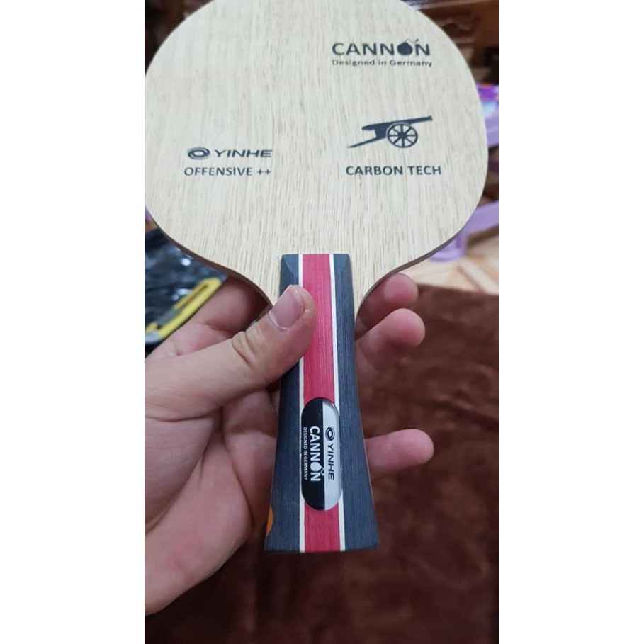 Cốt Vợt YINHE Cannon Carbon Tech Bóng Bàn 3 Lớp Gỗ 2 Lớp Carbon Off+ Gía Hạt Rẻ