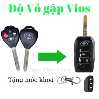 [Giá hủy diệt] [Ảnh thật] 4 Nút  Vỏ Chìa Khoá Độ Gập Xe Toyota Innova, Fortuner, Vios, Yaris, corolla Altis, Camry...