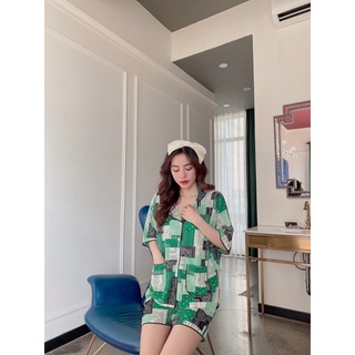 Đồ bộ pijama lụa tay cánh dơi mặc nhà đẹp