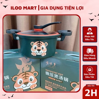 Nồi áp suất con hổ 24 cm pot tiger đa năng nấu được cực nhiều món phù hợp tất cả loại bếp