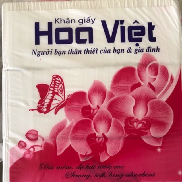 Khăn giấy ô vuông nhỏ Hoa Việt, khăn giấy ô vuông dùng cho quán ăn nhà hàng