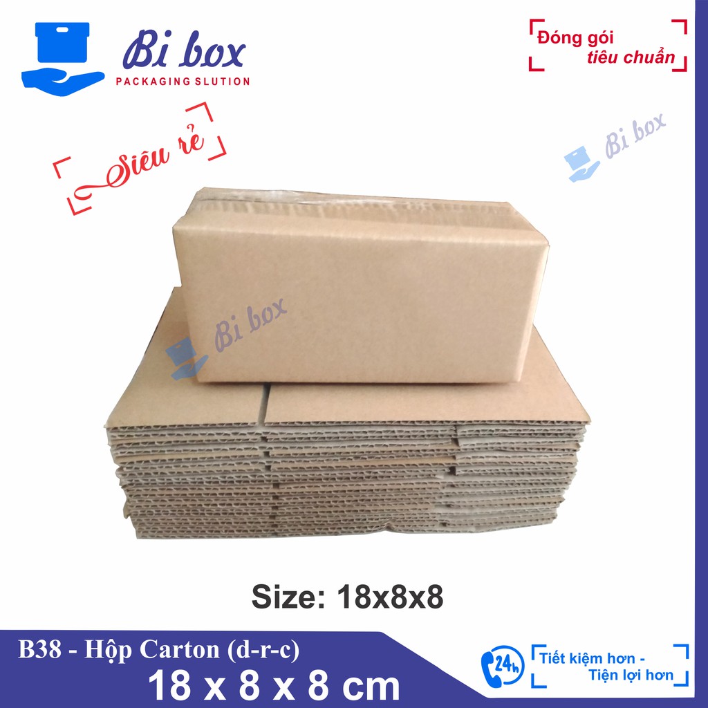 Hộp carton 18x8x8 - hộp carton giá rẻ