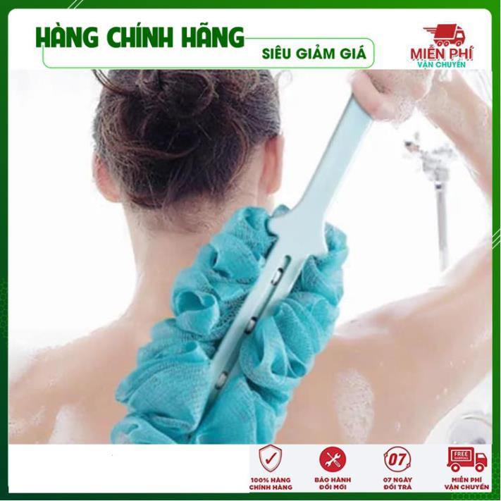 Cây bông tắm chà lưng có cán dài, bông tắm mềm mại dễ dàng làm sạch da