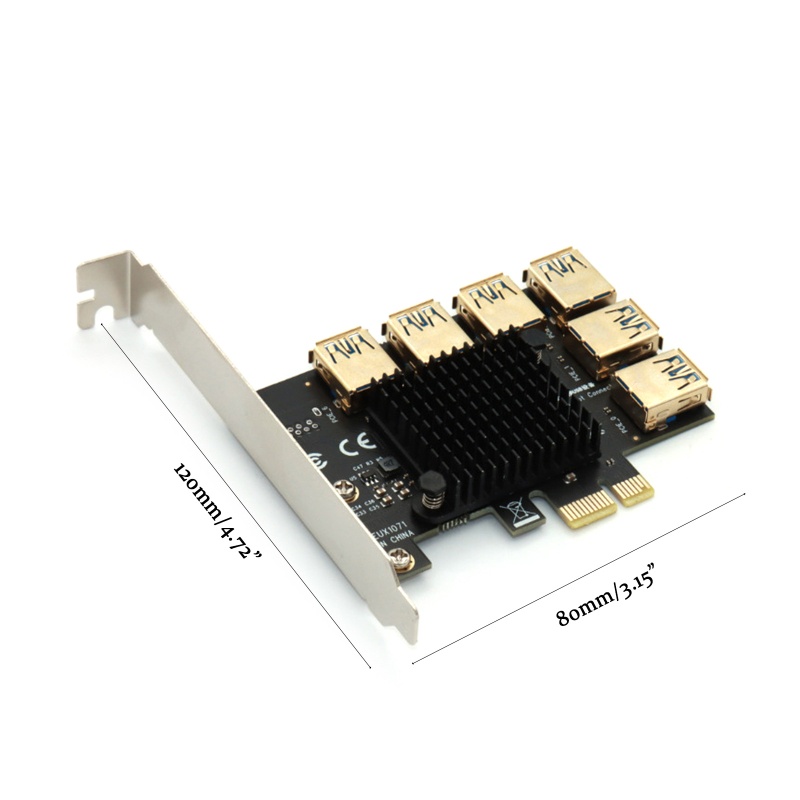 Card Mở Rộng PCI-Express 16X Khe Cắm 1X Sang 16X PCI-e USB 3.0