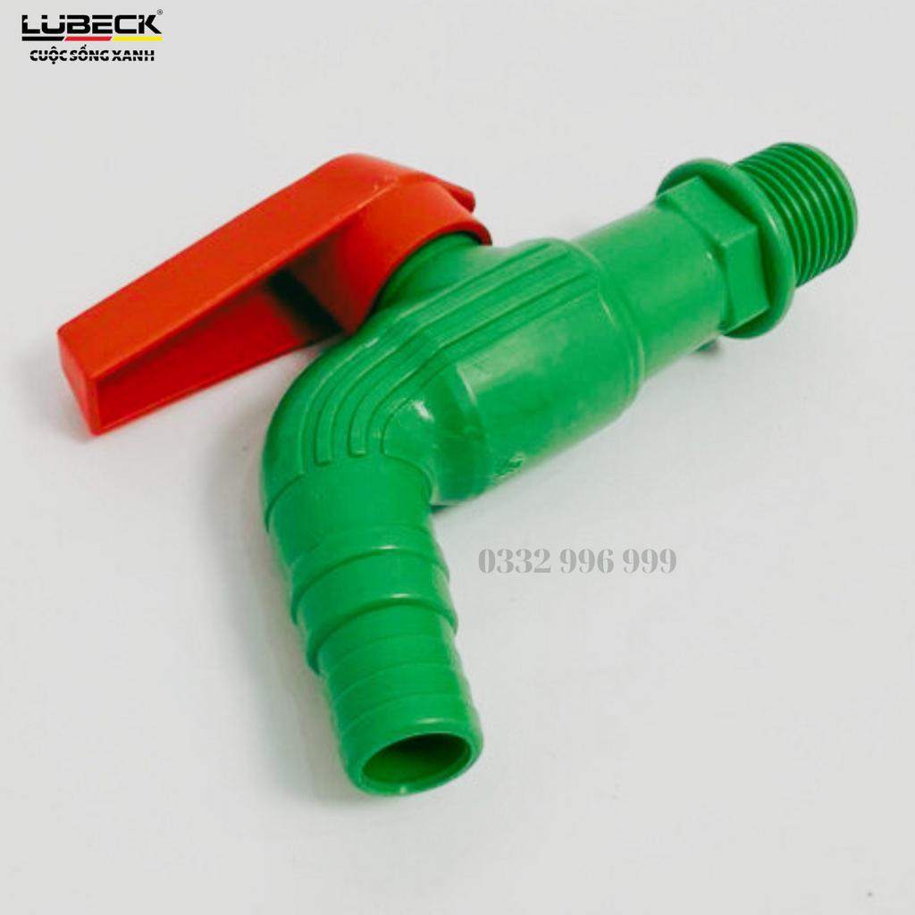 Vòi nước - vòi hồ bằng nhựa PVC loại dày màu xanh có thể gạt 2 chiều - Lubeck