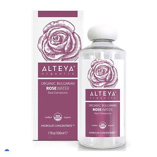 Nước Hoa Hồng Bulgaria Hữu Cơ (Rosa Damascena) Organic Bulgarian Rose Water Alteya Organics ORW02 (500ml)