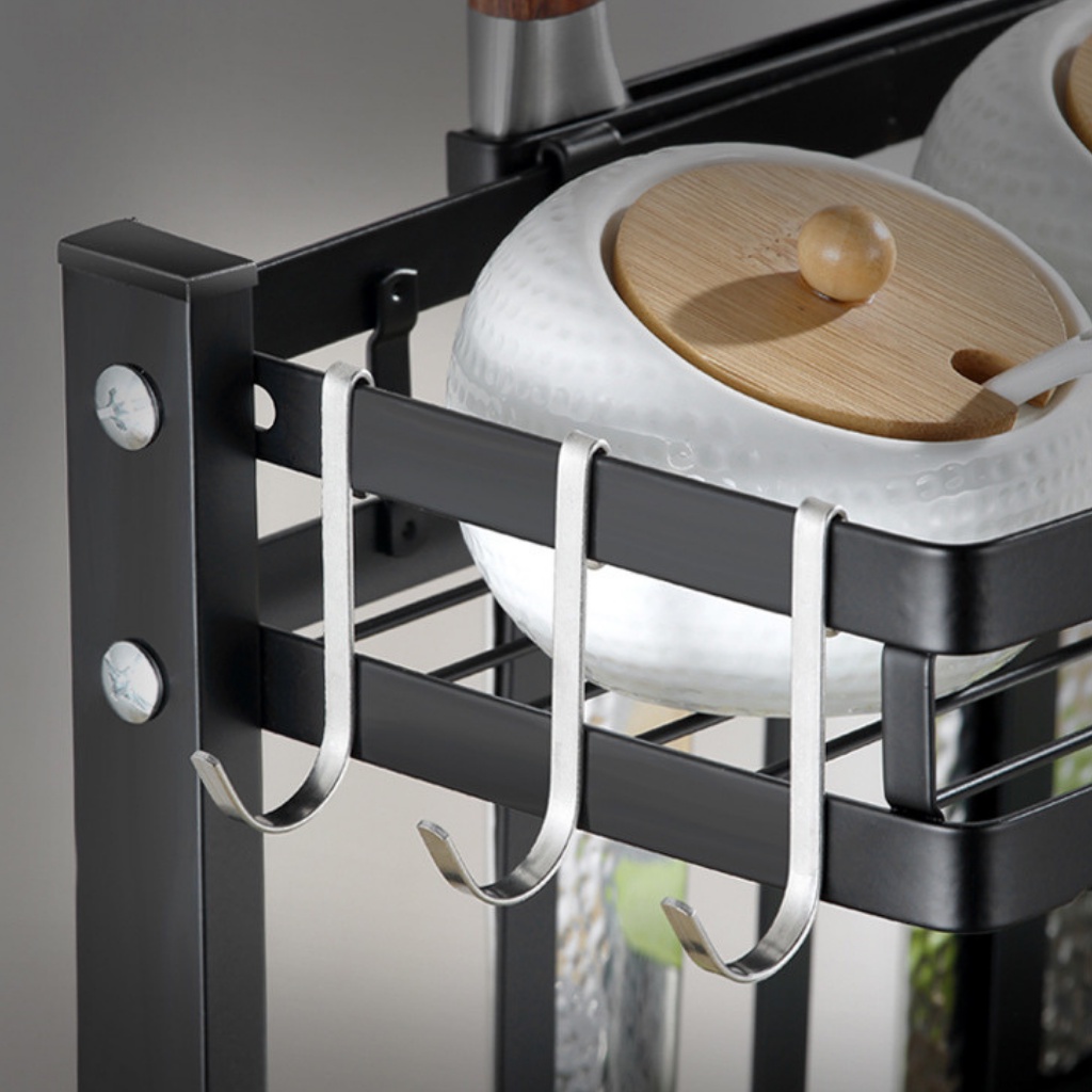 Kệ đựng gia vị nhà bếp đa năng thép không gỉ đồ dùng nhà bếp