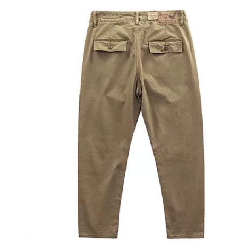 Quần túi hộp ống suông rộng thoải mái cá tính thời trang Nhật Bản cho nam size M-3XL