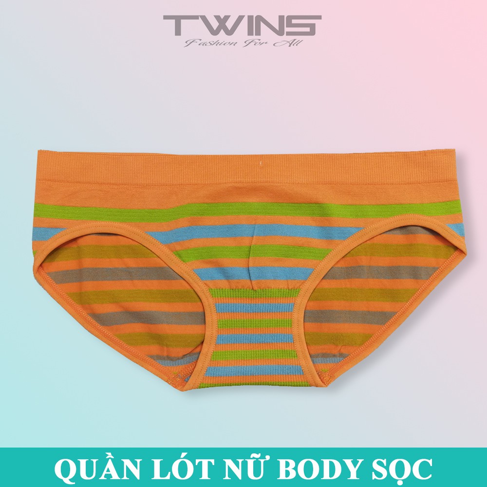 Quần lót nữ dệt kim cao cấp cạp thấp họa tiết sọc ngang phom mini ôm mông co giãn mềm mịn thoáng mát size dưới 60kg