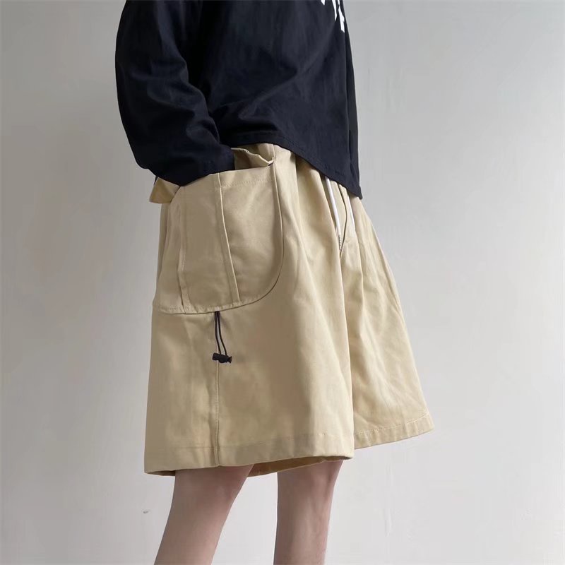 Quần ngắn ống rộng Nhiều Túi Phong Cách Hip Hop Cho Nam