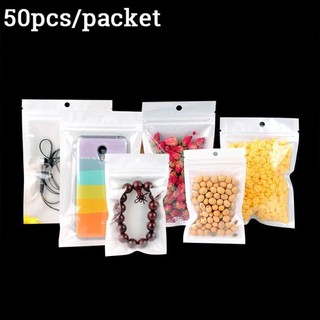 Túi zip trắng nhựa trong suốt - 50 Túi