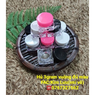Hủ chiết mĩ phẩm vuông 3gram