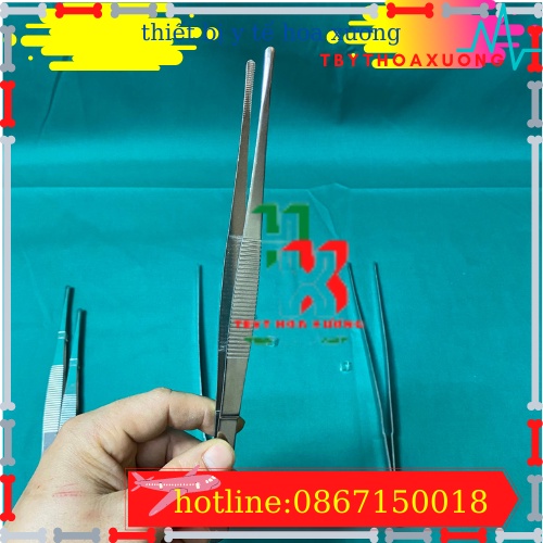 Nỉa Thẳng Y Tế Không Mấu 25 cm -Nhíp yY Tế Dùng Trong Phẩu Thuật Và Hộp Sơ Cứu Y Tế