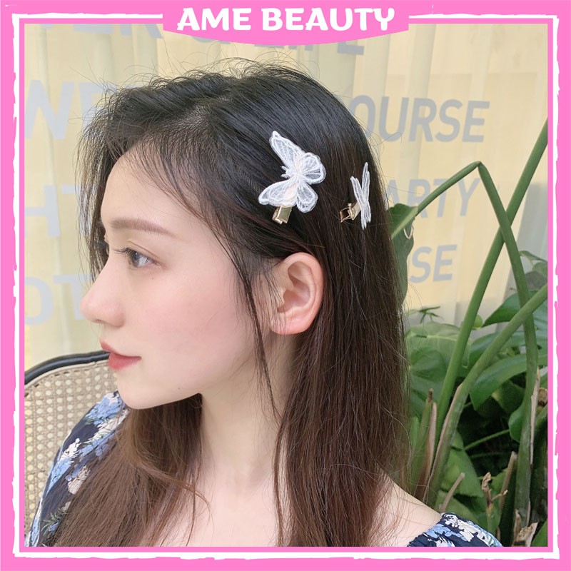 Kẹp tóc mái Hàn Quốc hình bướm , cặp tóc mái xinh xắn cho nữ của Ame Beauty