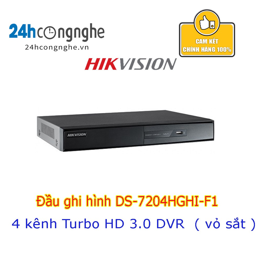 Đầu ghi hình 4 kênh TURBO HD 3.0 Hikvision DS-7204HGHI-F1