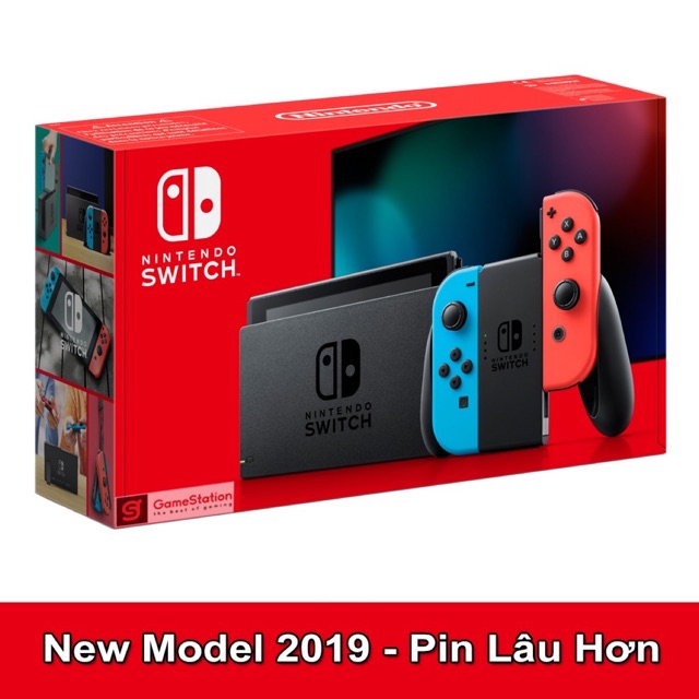 Máy Chơi Game Nintendo Switch-New Model-Dung Lượng Pin Gấp Đôi