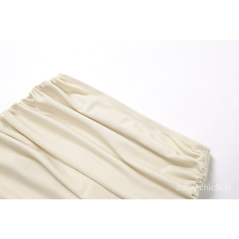 Bộ Đồ Bơi 2 Mảnh Gồm Áo Hai Dây Và Chân Váy Ôm Phối Dây Rút Gợi Cảm Cho Nữ