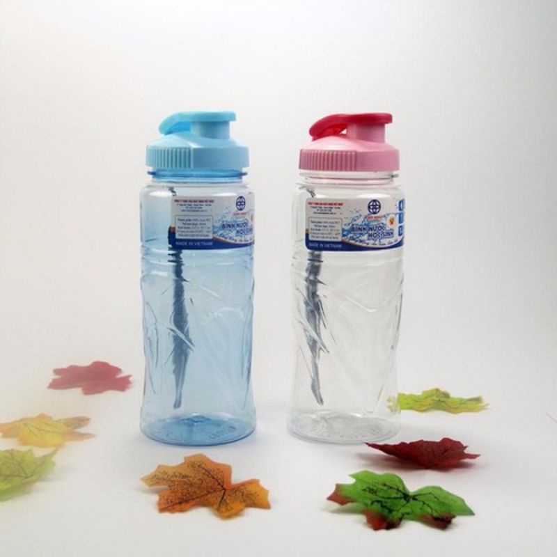 (Giảm giá) Bình đựng nước Việt Nhật 550ml dùng nhựa cao cấp an toàn