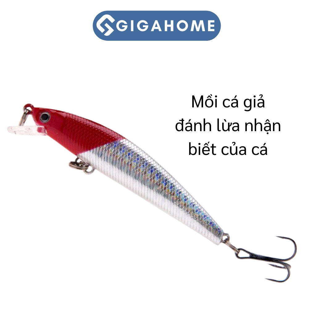 Mồi Câu Cá Giả 8.5cm Bằng Nhựa Có Móc Câu GIGAHOME 7562
