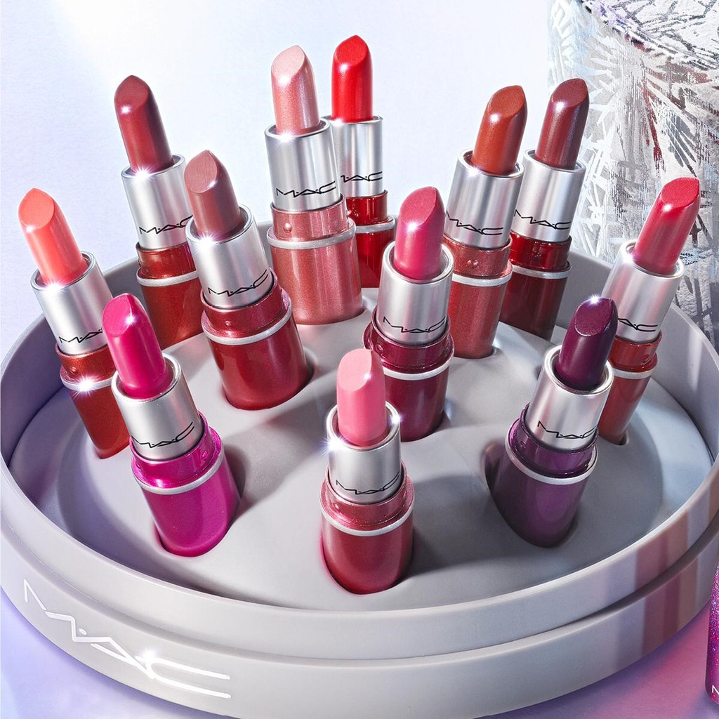 Tách set son mini MAC Cosmetics Frosted Firework Collection- Surefire Hit Mini Lipstick Vault | BigBuy360 - bigbuy360.vn