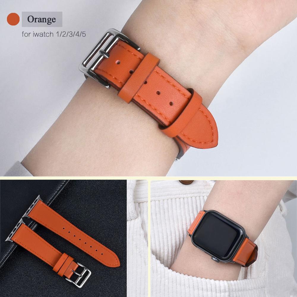 Dây Da Khóa Kim Loại Thay Thế Cho Đồng Hồ Apple 7 41mm 45mm 42mm / 38mm 3 2 1 iWatch SE 6 5 4 40mm 44mm