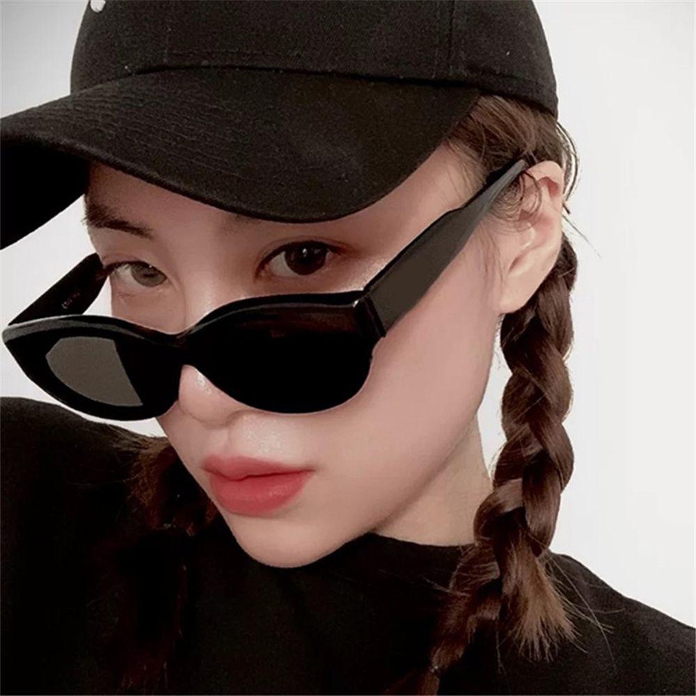 MAXG Kính Mát Gọng Oval Nhỏ Chống Tia UV Thời Trang Cho Nam Nữ