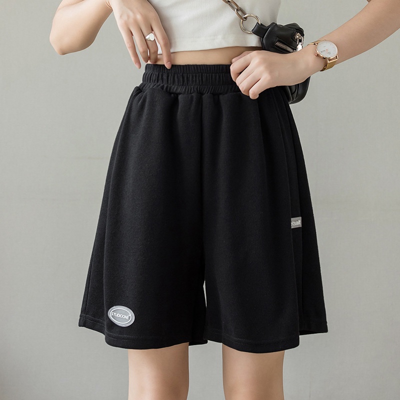 Quần Short Thể Thao Mỏng Lưng Cao Ống Rộng Thời Trang Mùa Hè Cho Nữ