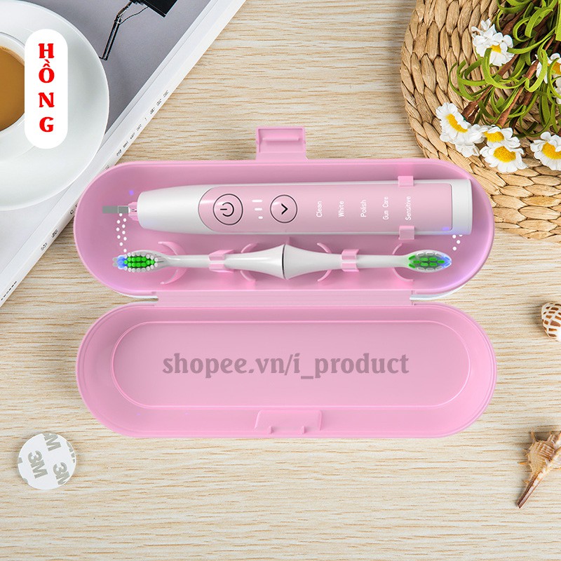 Bàn chải đánh răng điện tự động Hachico Sonic X1 pro bàn nâng cấp và hộp đựng du lịch tiện lợi an toàn