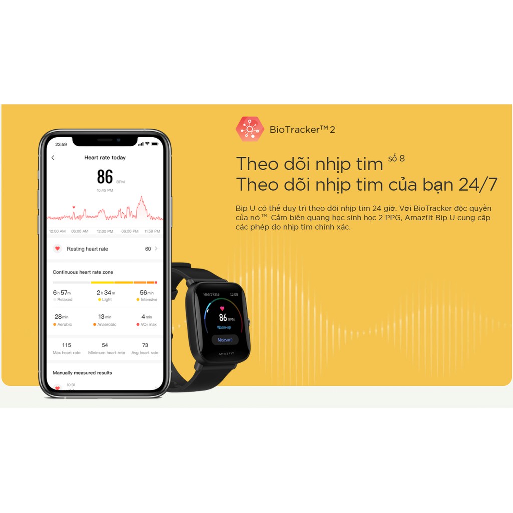 Đồng Hồ Thông Minh Amazfit BIP U